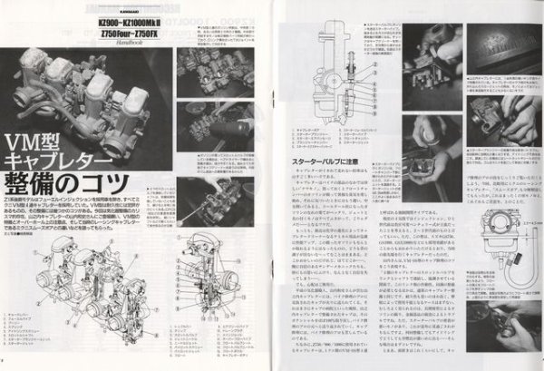 Photo6: Kawasaki KZ900-KZ1000Mk.ll Z750Four-Z750FX Handbook (6)