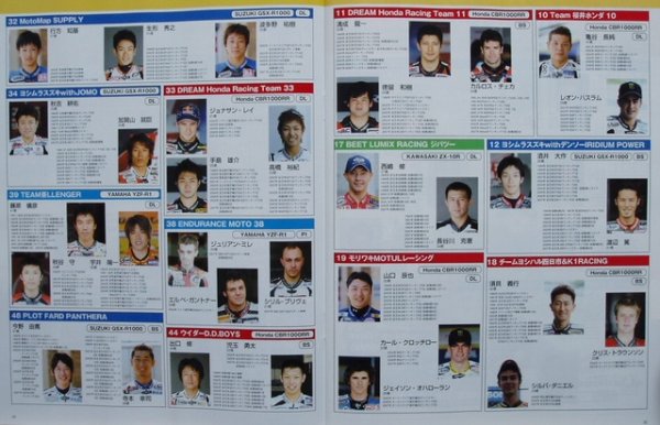 Photo5: 2008 SUZUKA 8HOURS World Endurance Championship Race guide book (5)