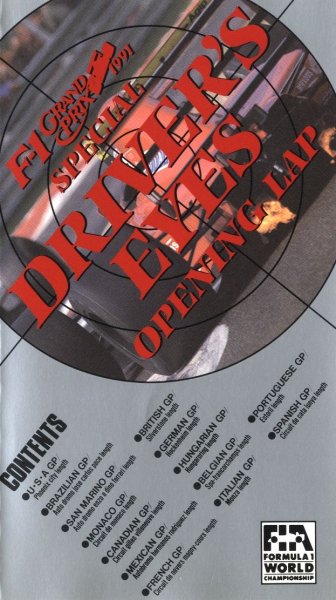 Photo1: [VHS] 1991 F1 GP Special Driver's EYES -Opening lap- (1)