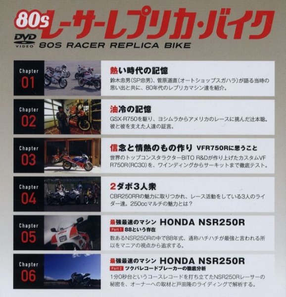Photo14: [BOOK+DVD] 80s Racer Replica Bike (14)