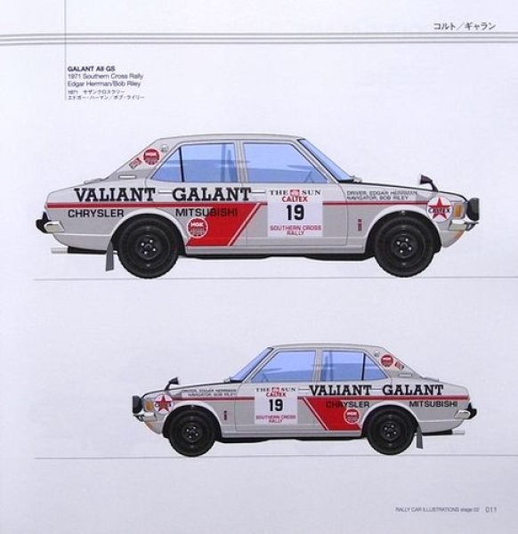 RALLY CAR ILLUSTRATIONS stage02 MITSUBISHI