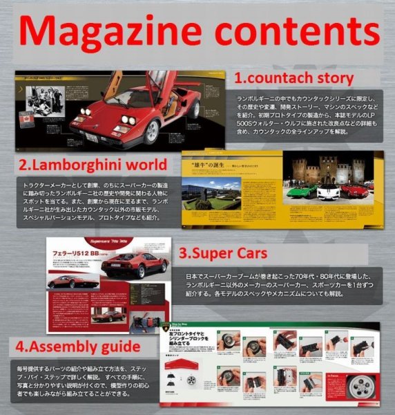 Photo14: Weekly 1/8 Lamborghini Countach LP500S vol.1 Deagostini (14)